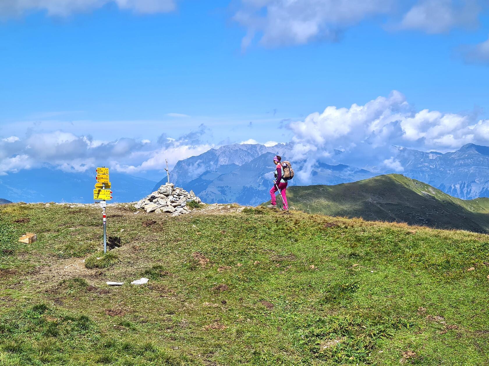 Tolle Aussicht auf die Schweizer Bergwelt.