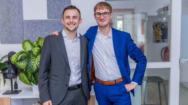 Max Prochazka (l.) und Maximilian Knack, die Gründ