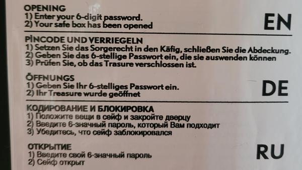 „Das habe ich in einem Hotel in Antalya aufgenommen, die Bedienungsanleitung für den Safe“, schreibt uns Birgit Güßregen aus Herzogenaurach.;