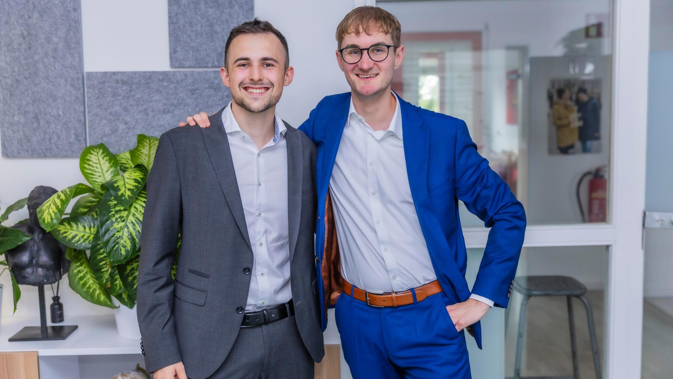 Max Prochazka (l.) und Maximilian Knack, die Gründ