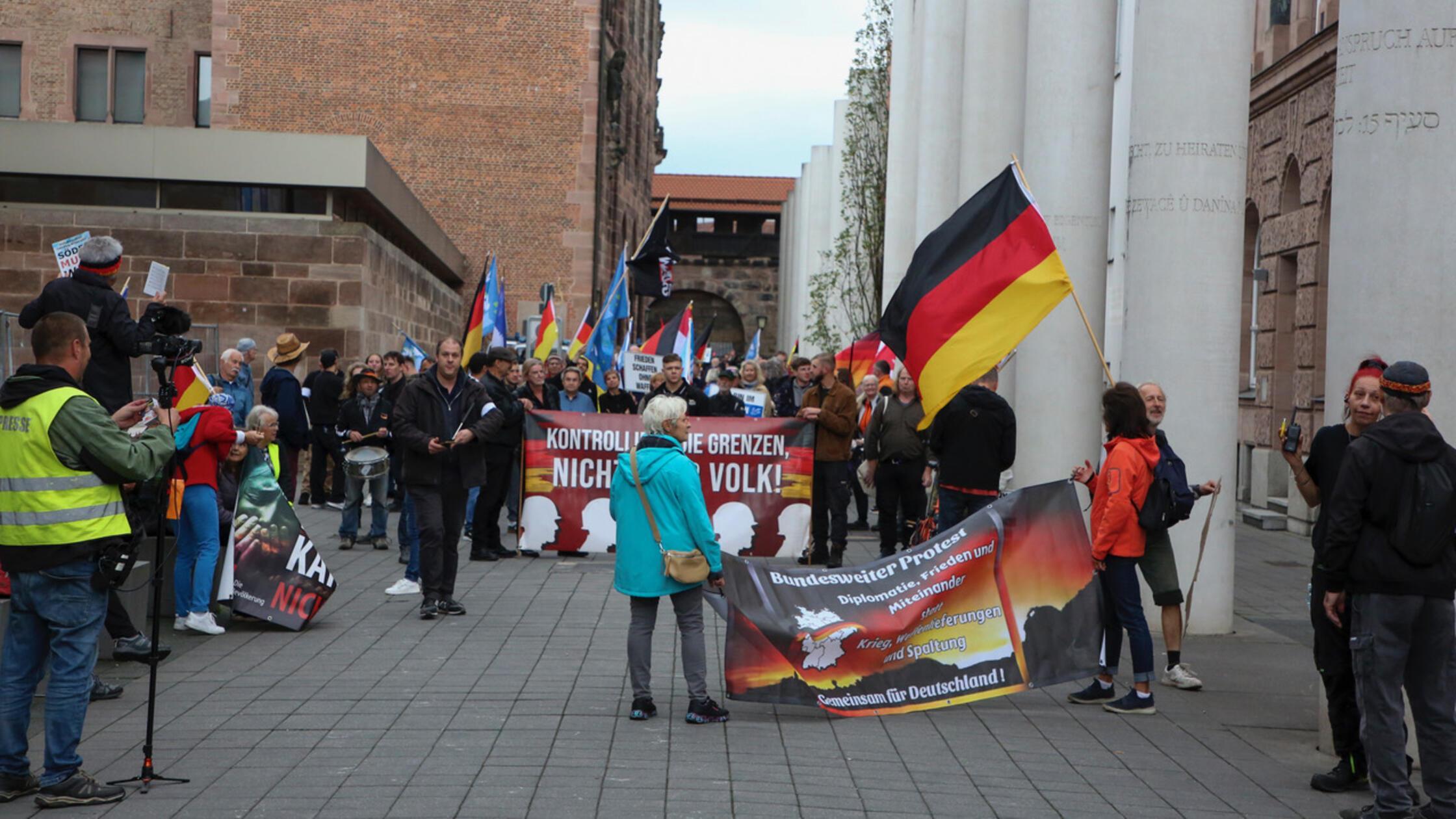 Demogeschehen in Nürnberg
