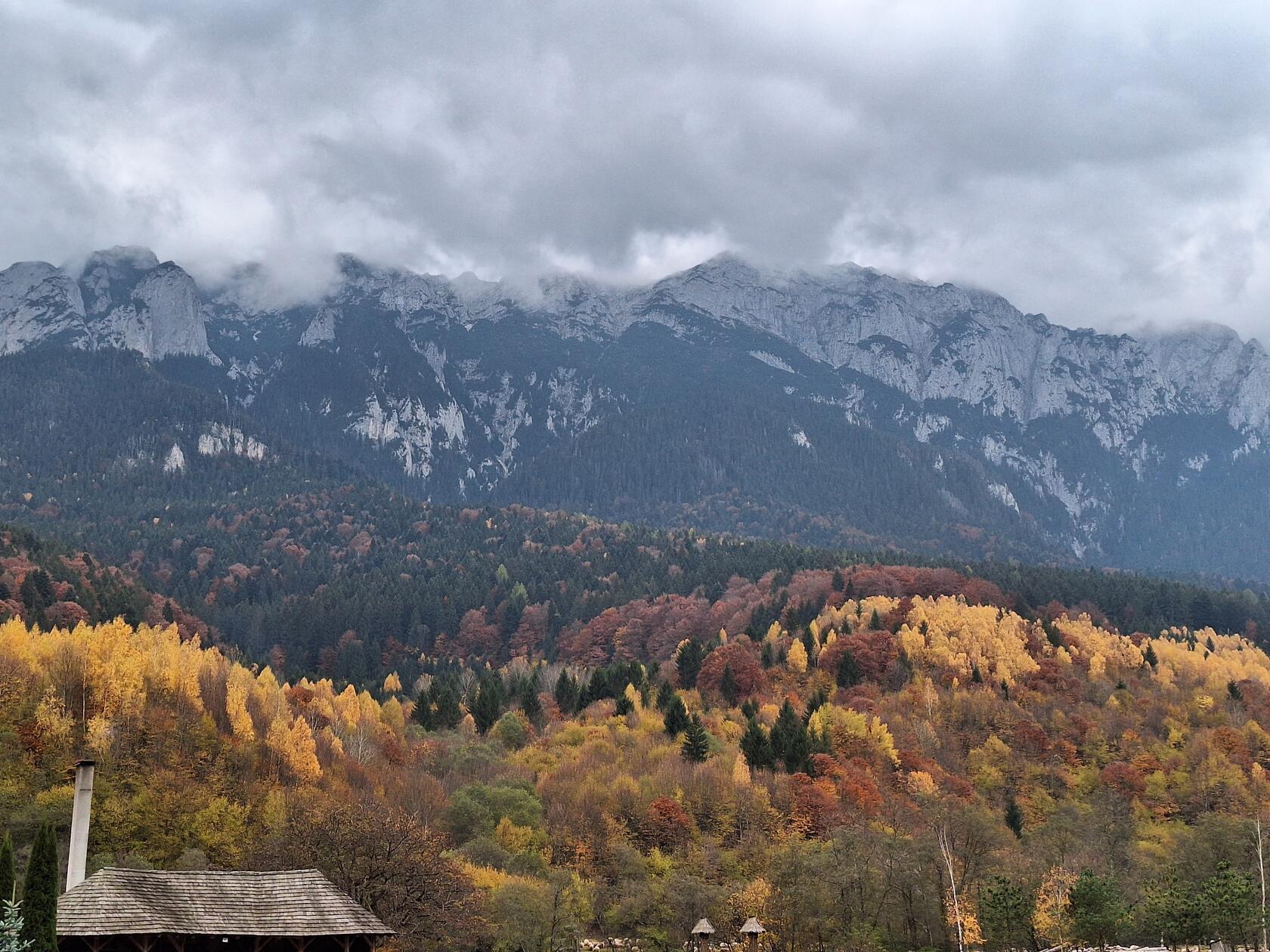 Die Wälder verfärben sich in den schönsten Rottönen.