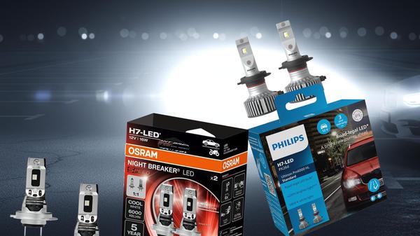 LED Scheinwerfer Philips Ultinon Osram Night Break
