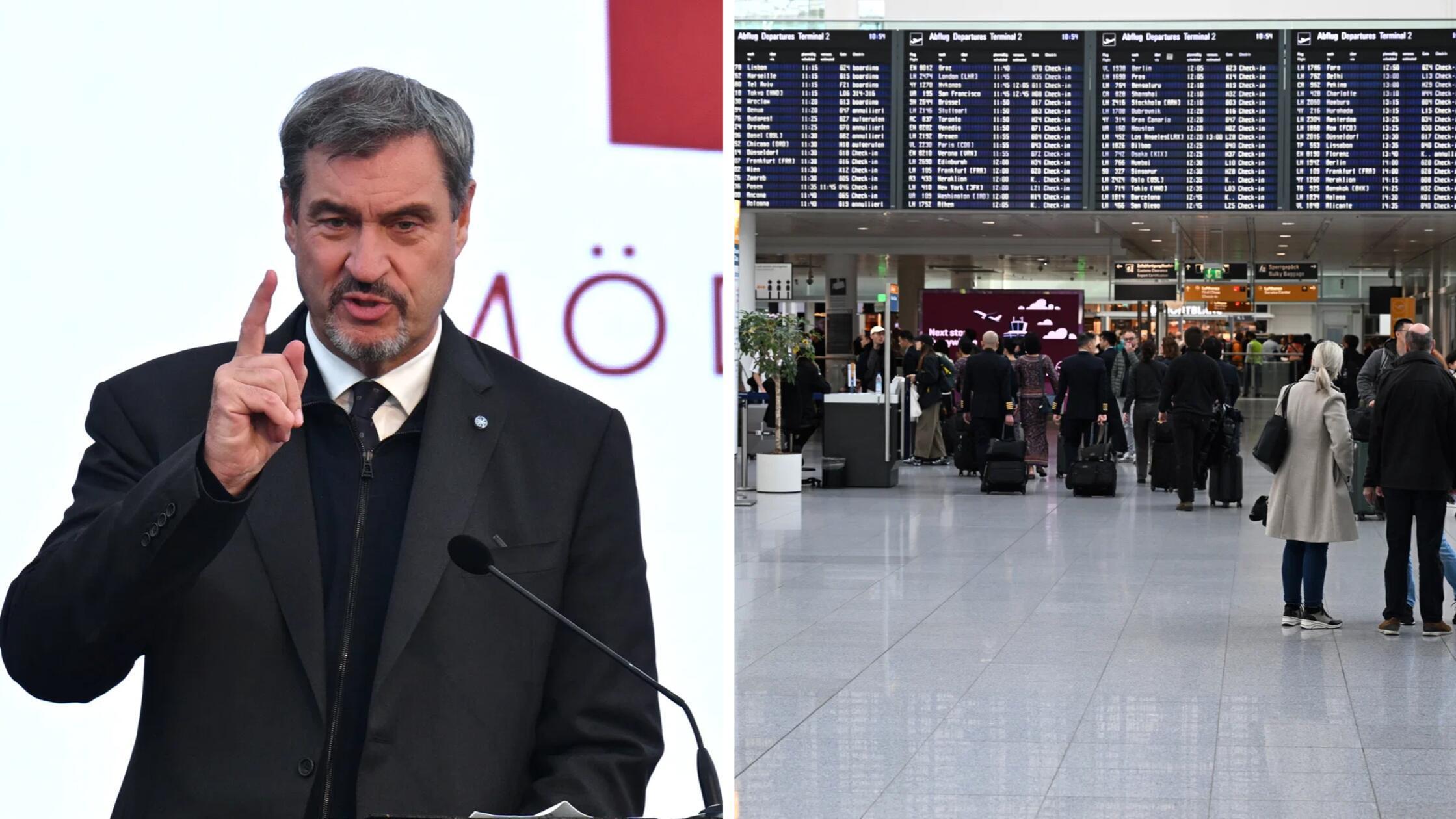 „Abschießen statt Abwarten!“: Nach Drohnensichtung in München - Söder fordert drastischen Schritt