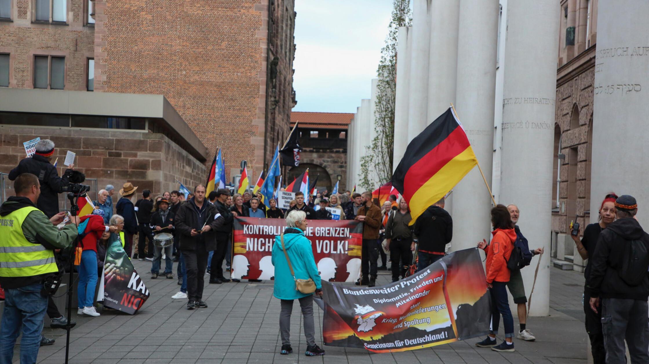 Demogeschehen in Nürnberg