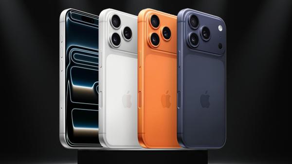 Apple iPhone 17 Pro Cosmic Orange Tiefblau