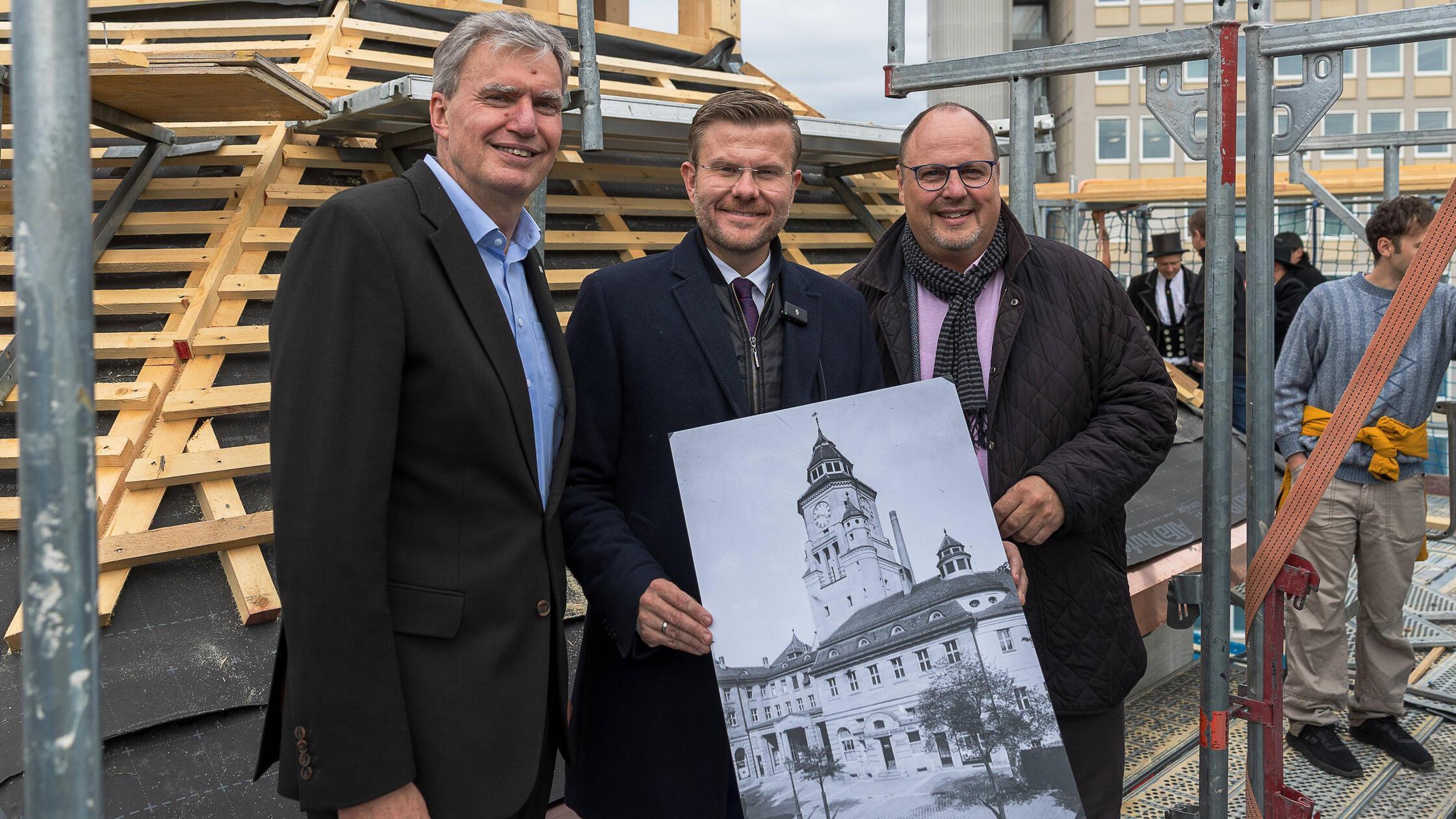 Richtfest für den Volksbad-Turm, Nürnberg, 13.10.2