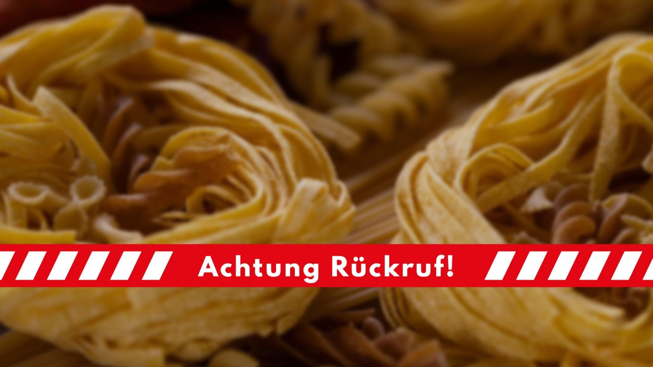 R&uuml;ckrufaktion: &Uuml;belkeit, Erbrechen, Durchfall drohen - diese Nudeln sollten Sie nicht essen