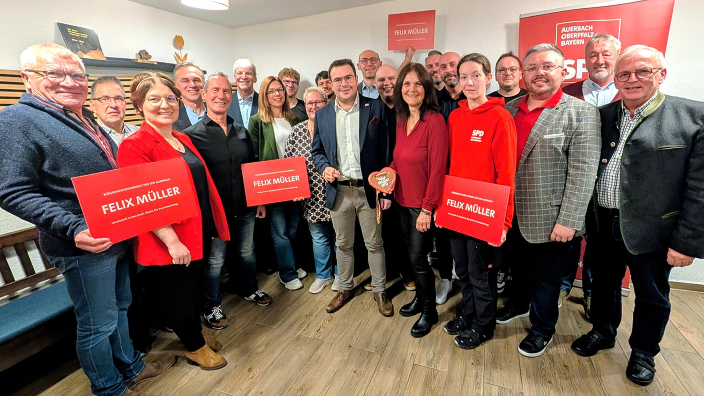 Nominierungsversammlung der SPD Auerbach.