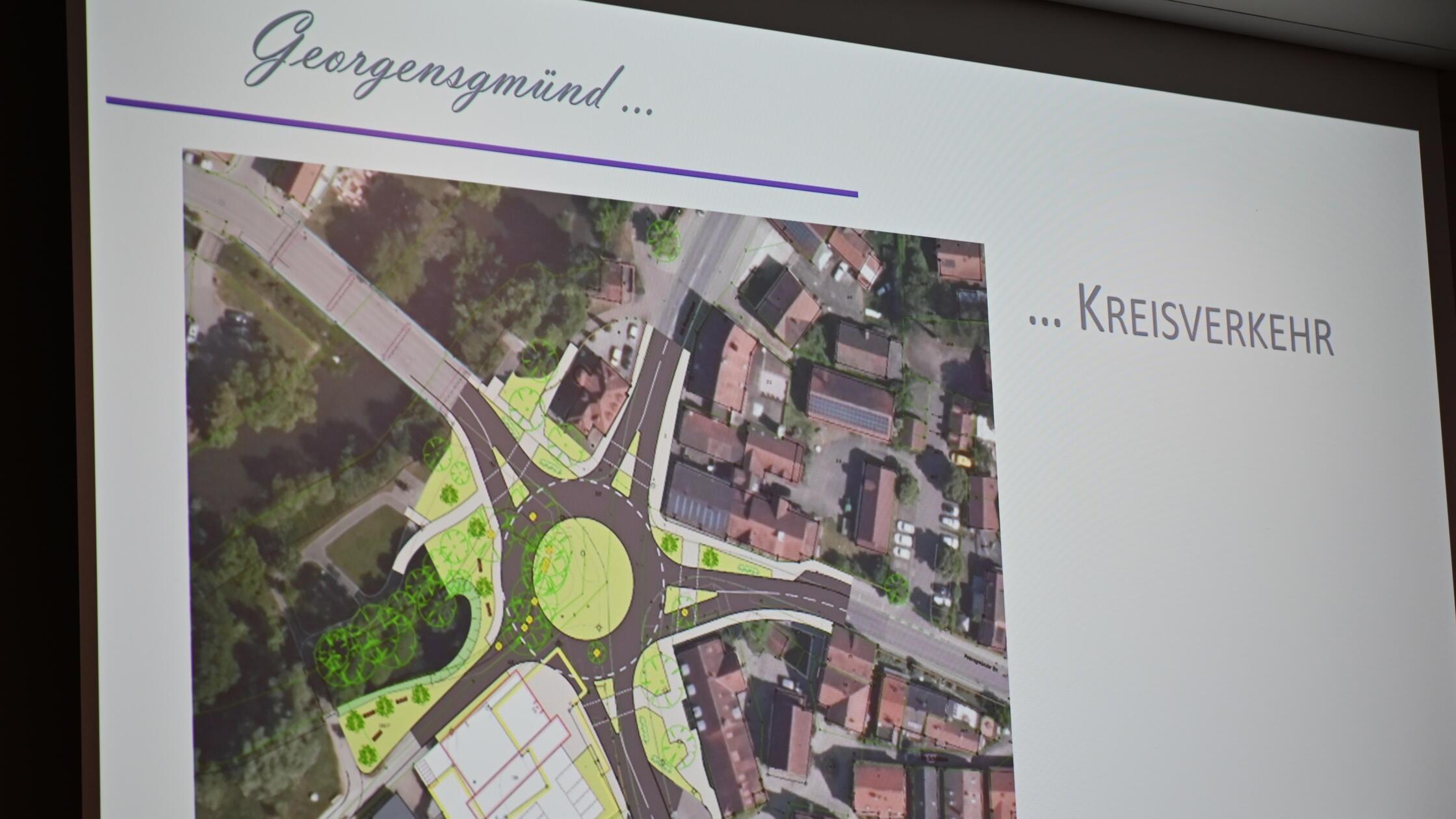 Kreisverkehr oder Abbiegespuren: Die Gemeinde Geor