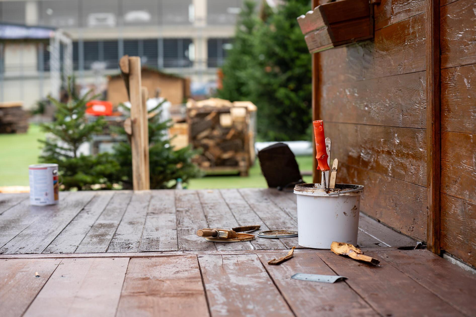 Noch ist der Aufbau im vollen Gange. In der ersten Novemberwoche fällt der Startschuss der Winterhütten.