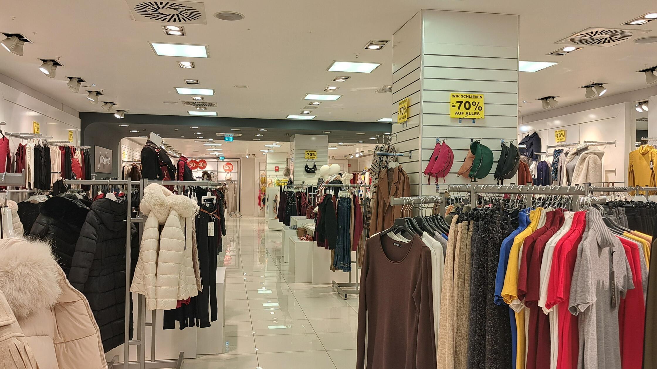 Räumungsverkauf Josephine Erlanger Arcaden