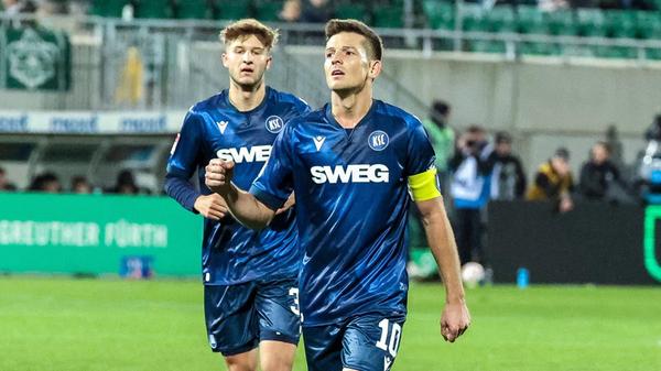 Marvin Wanitzek 10 Karlsruher SC jubelt nach seine