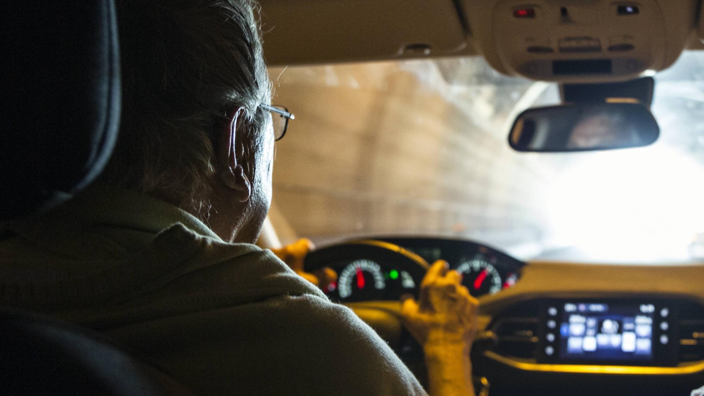 Italy Sicily two men in car in a tunnel model rele