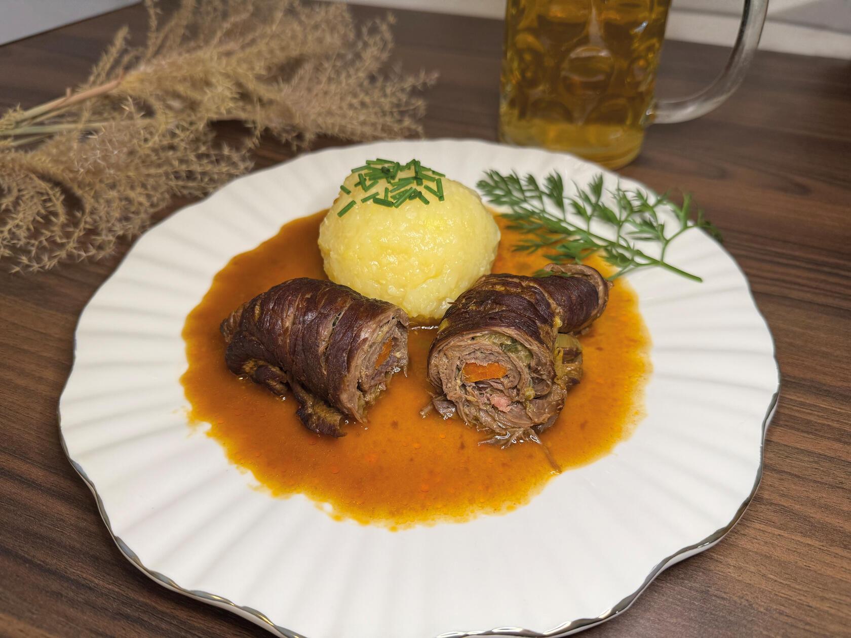 Ein Klassiker sind die Rinderrouladen von Karl-Heinz Weigmann.