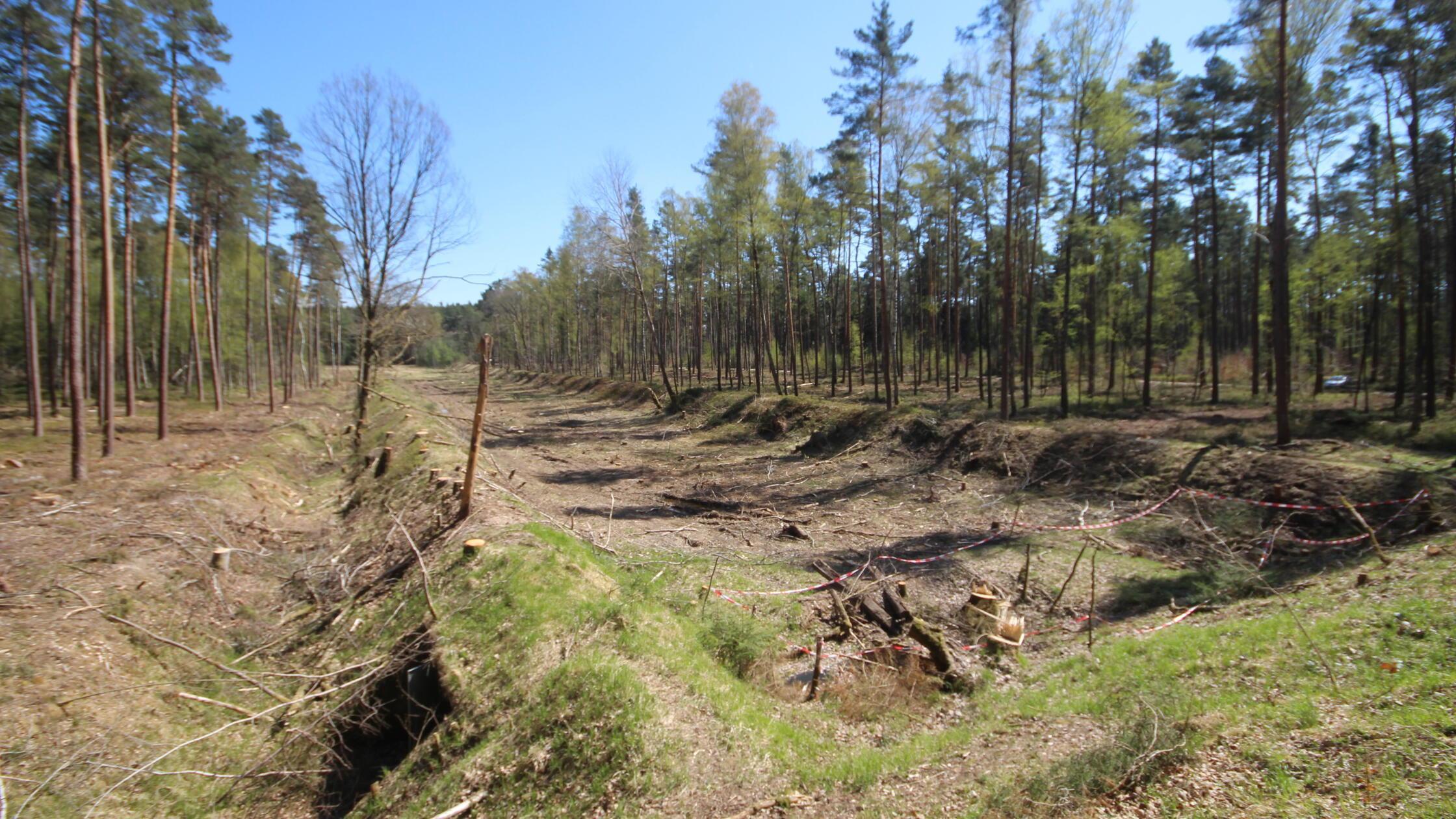 Rückbau Schießanlage Schwabach.
