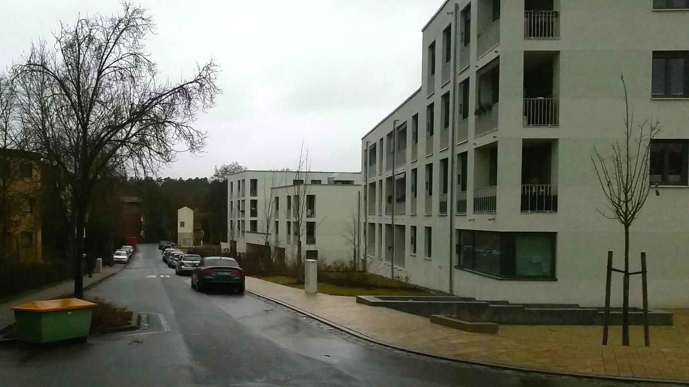 Tristesse herrscht an der Wohnanlage samt Quartier