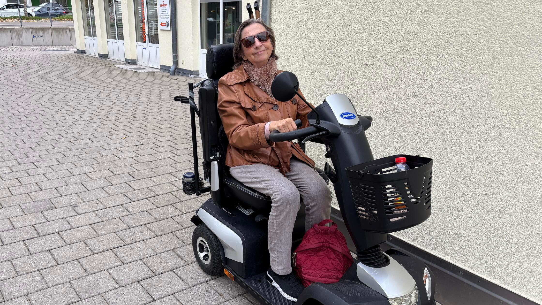 Ilona Ditz auf E-Quad