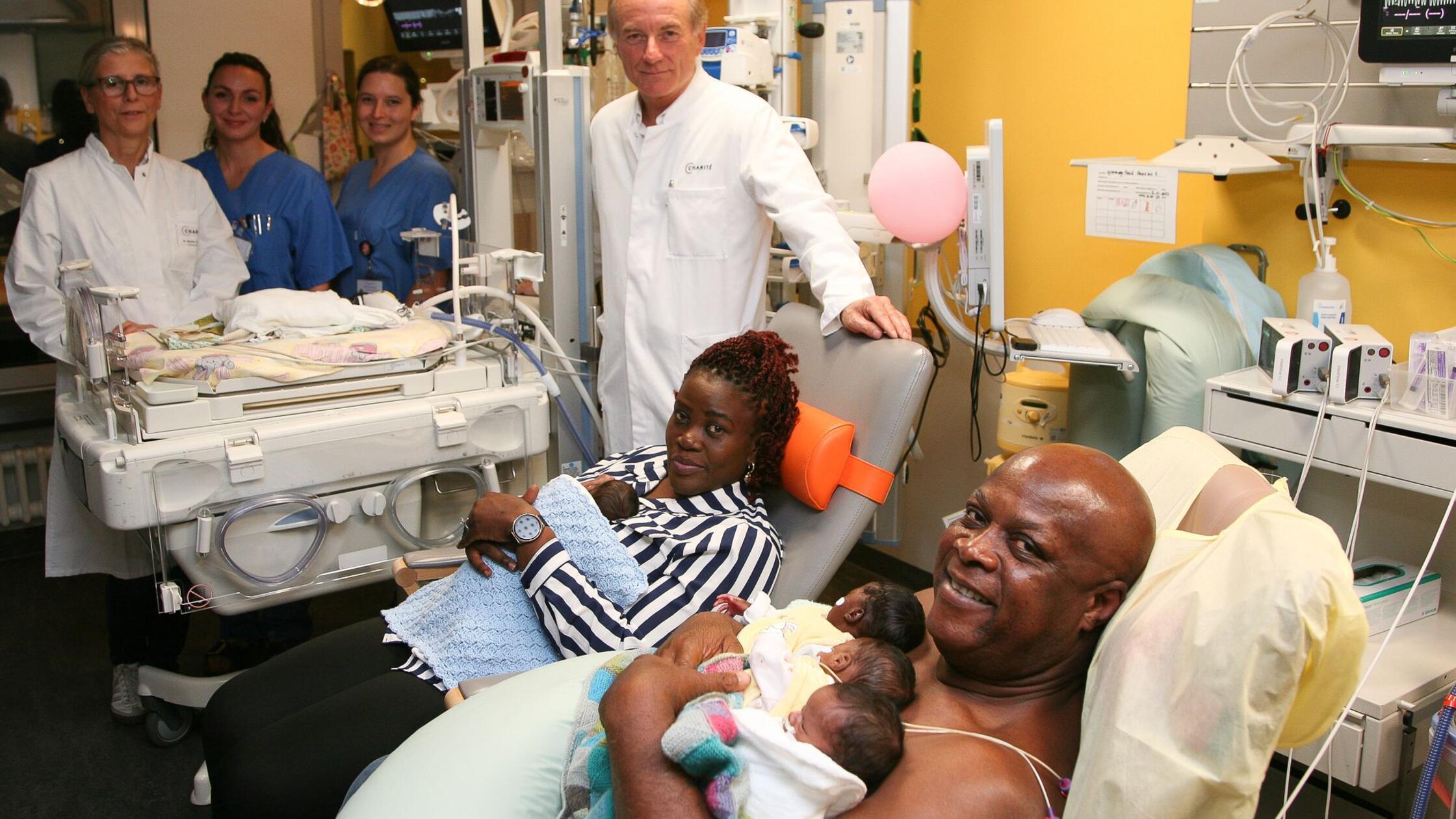 „Medizinische Rarität“: Fünflinge in Berlin geboren