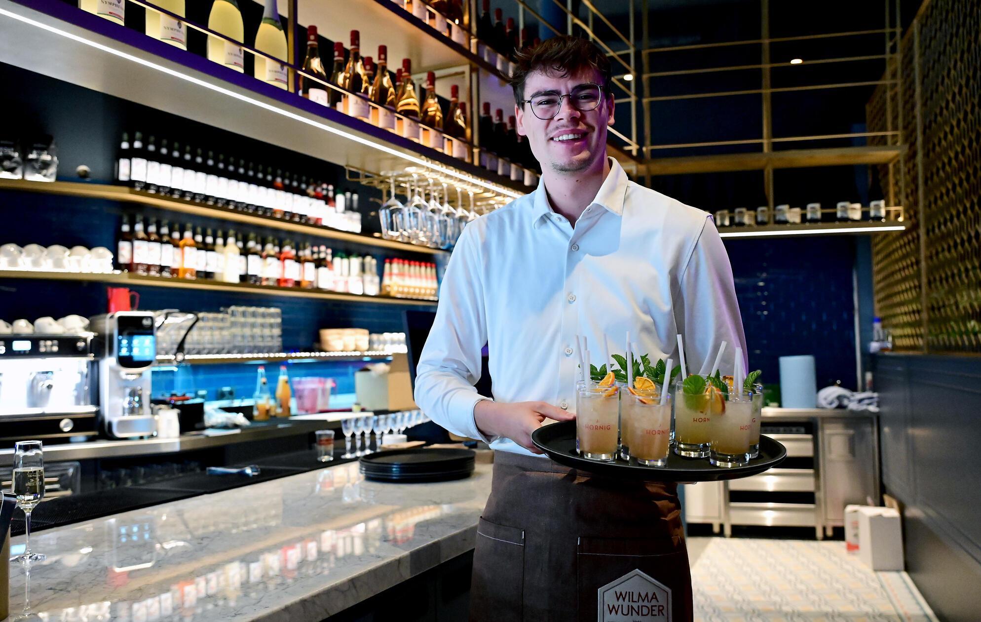 Wilma Wunder will auch mit Getränken punkten: Neben hausgemachten Limonaden (im Bild) werden auch Cocktails, Sekt aus Deutschland und heimischer Wein angeboten.