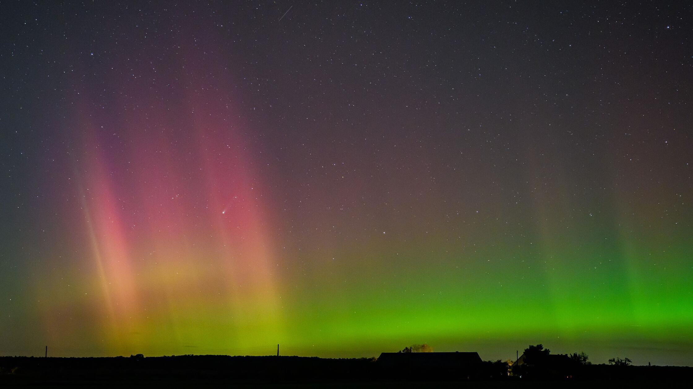 Polarlichter verpasst? Neue Nacht, neue Chance - Himmelsspektakel auch in Süddeutschland möglich