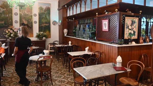 Eindrücke aus Palma, der Hauptstadt von Mallorca: Ein bekanntes Cafe in Palma, das Ca'n Joan de S'Aigo.