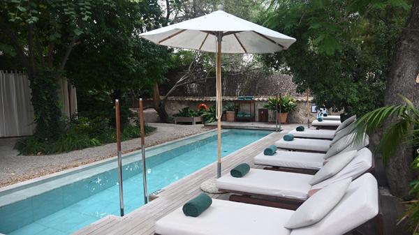 Eindrücke aus Palma, der Hauptstadt von Mallorca: Das Can Bordy Grand House & Garden bietet den wohl größten Garten in Palma. Auch ein Pool steht den Gästen zur Verfügung.