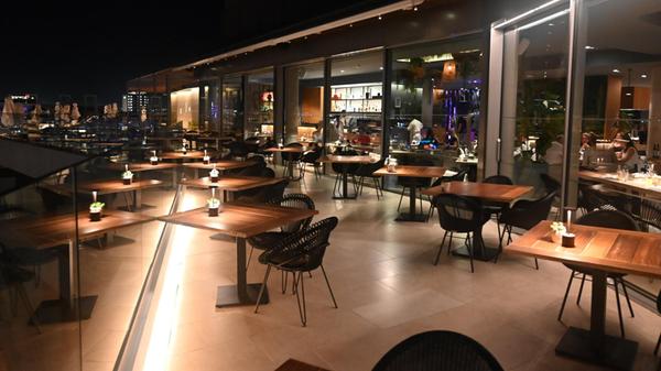 Eindrücke aus Palma, der Hauptstadt von Mallorca: Die Terrasse vom Iberostar Selection Llaut Palma.