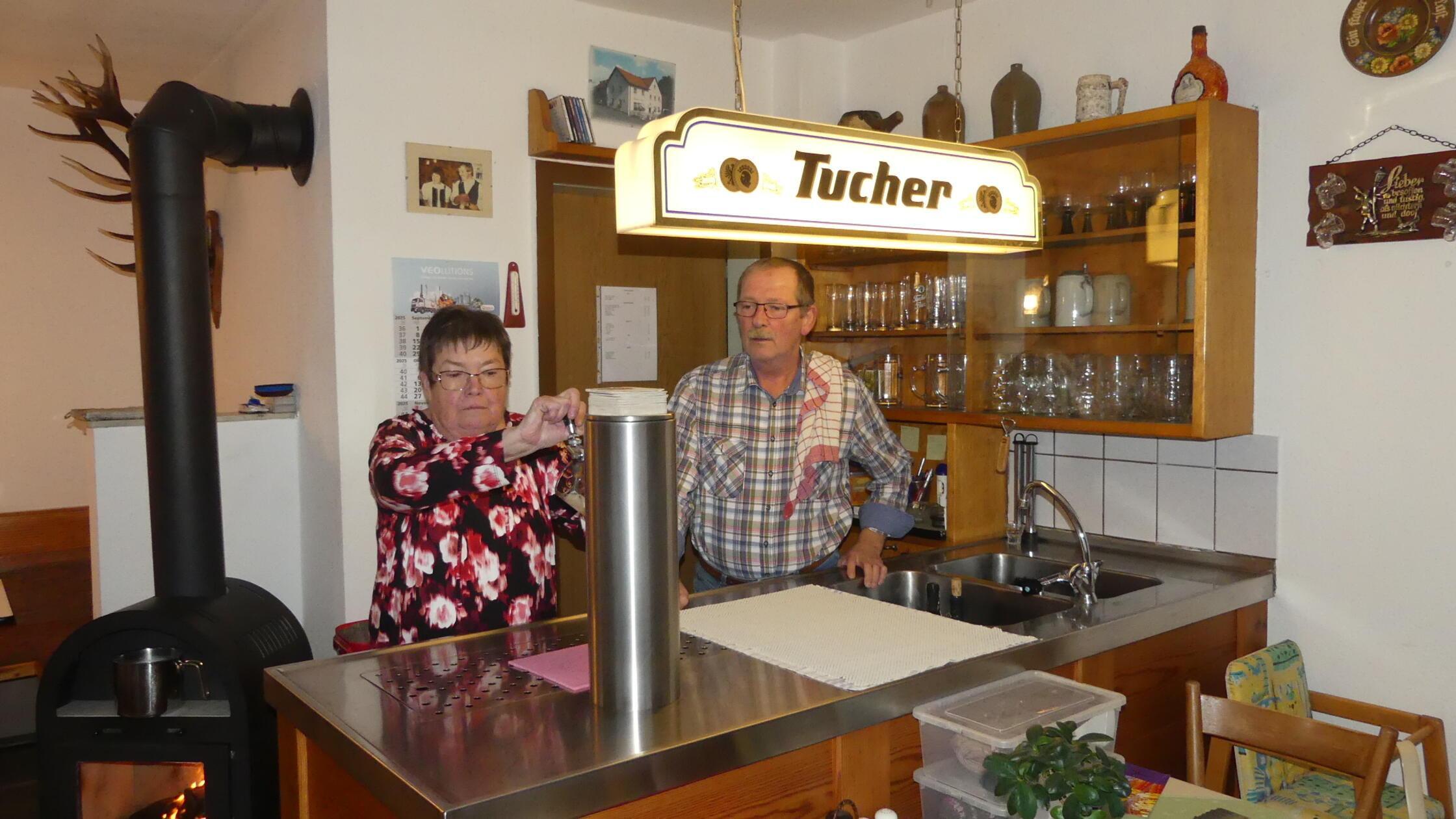 Wirtsleute Bärbl und peter Seybert