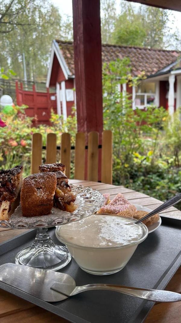 Wer Schweden besucht, muss natürlich eine Fika einlegen. Wer die Region um Aneby besucht muss einen Halt beim Stalpet Café einlegen, um die köstlichen Plätzchen, Waffeln und Kuchen zu kosten.