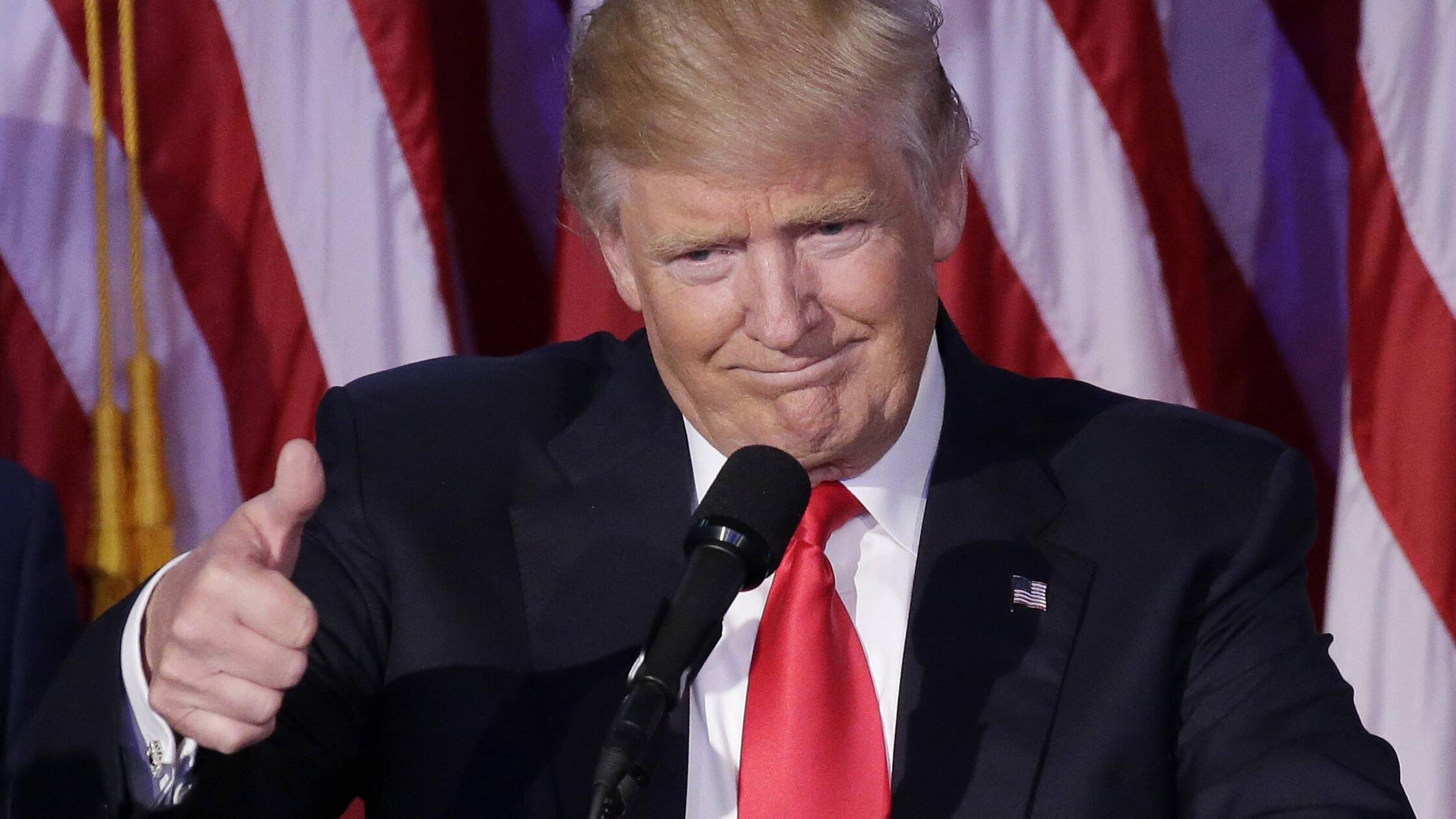 Bilder des Tages USA Wahlen Donald Trump tritt nac