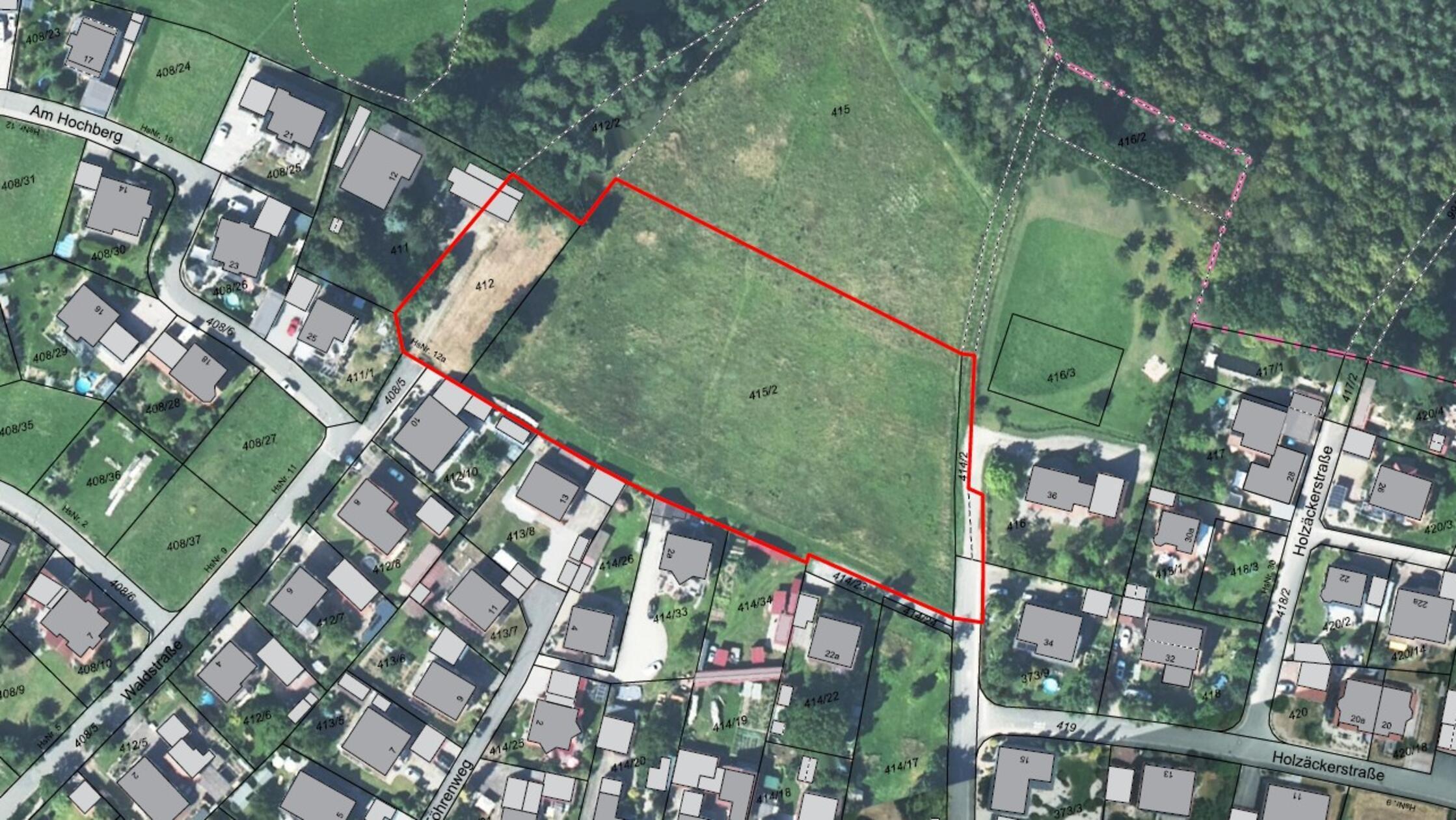 Baugebiet Großer Acker in Wimmelbach.