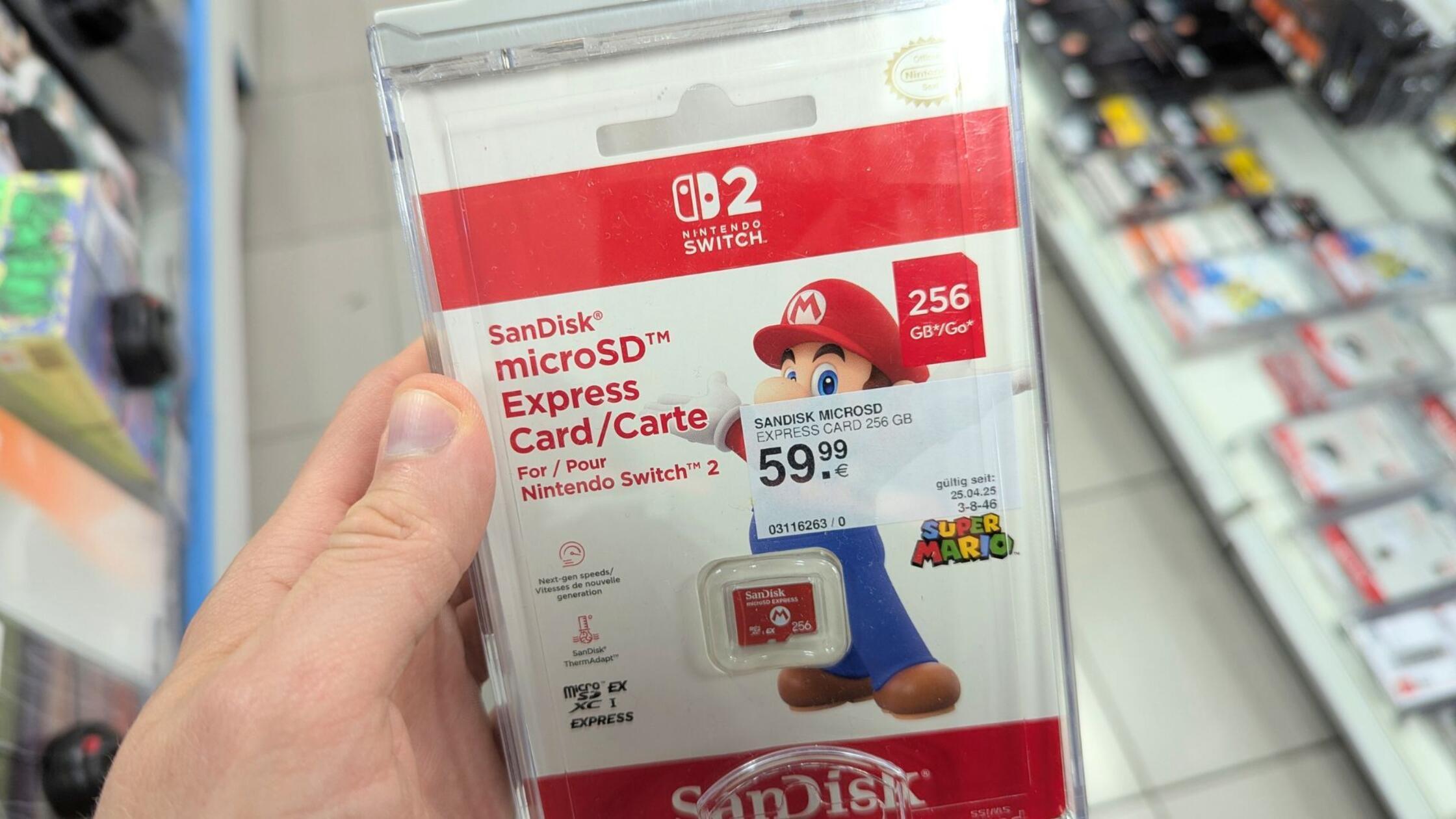 Nintendo Switch 2 Speicherkarte Super Mario