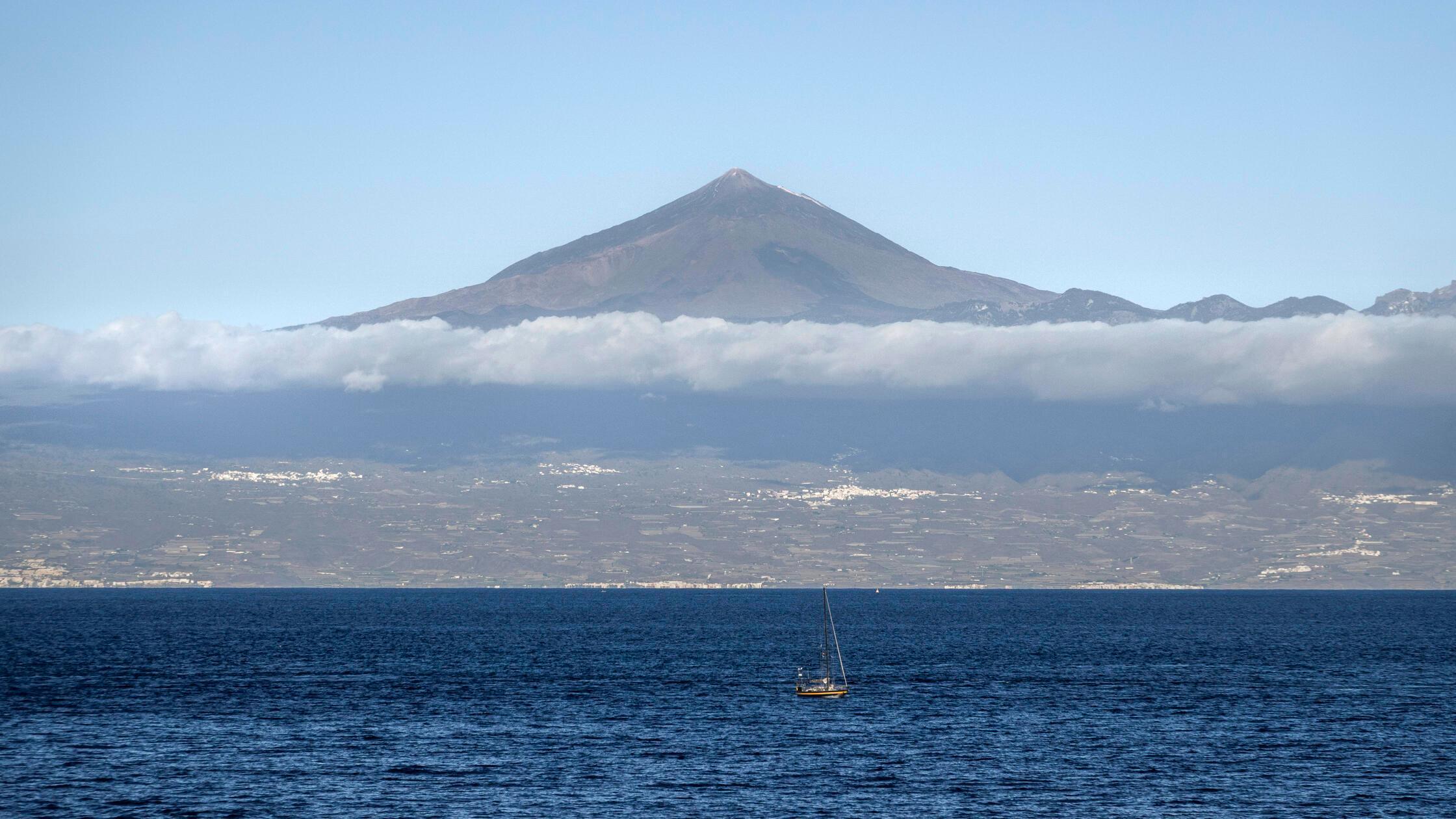 La Gomera: Blick auf den Teide. - Weithin sichtbar