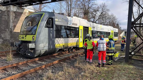 In Selbitz (Landkreis Hof) entgleiste am Freitag (