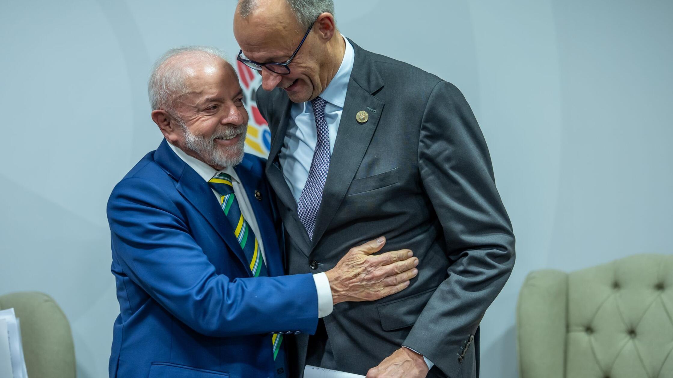 Merz zu Lula: „Nächstes Mal gehen wir zusammen tanzen“