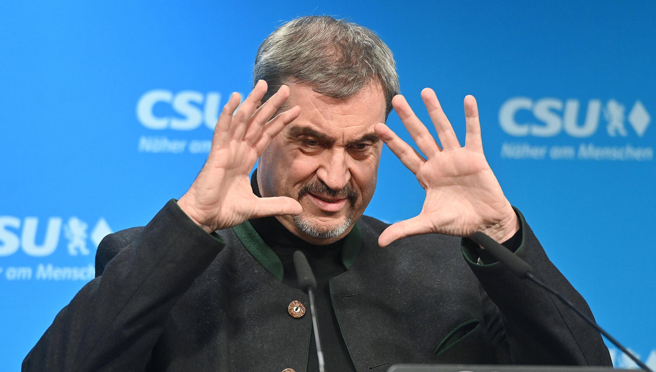 Markus SOEDER Ministerpraesident Bayern und CSU Vo