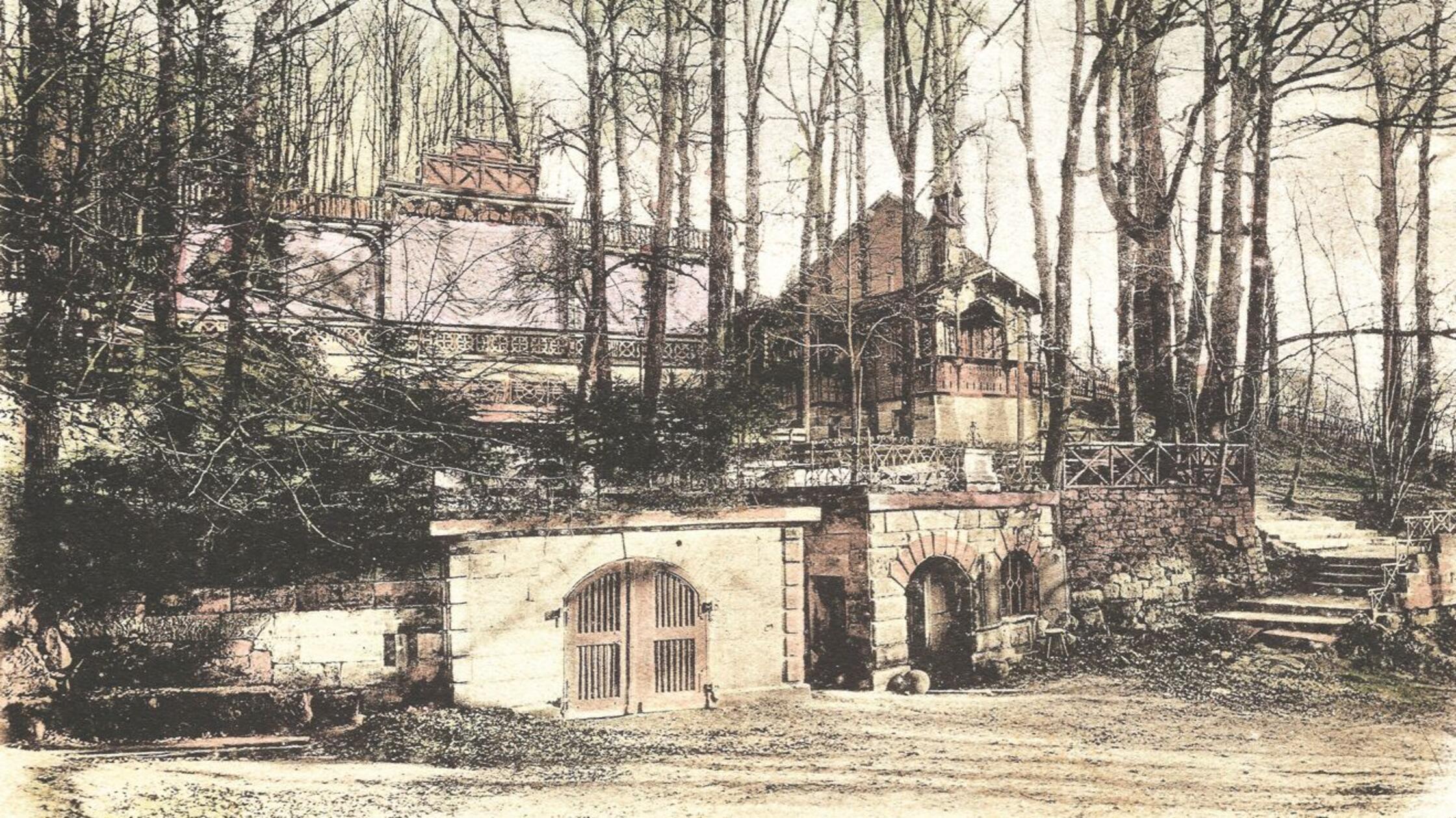 Der Kaiser-Keller 1904 mit seiner großen Schankhal