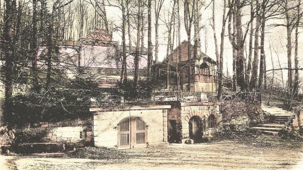 Der Kaiser-Keller 1904 mit seiner großen Schankhal