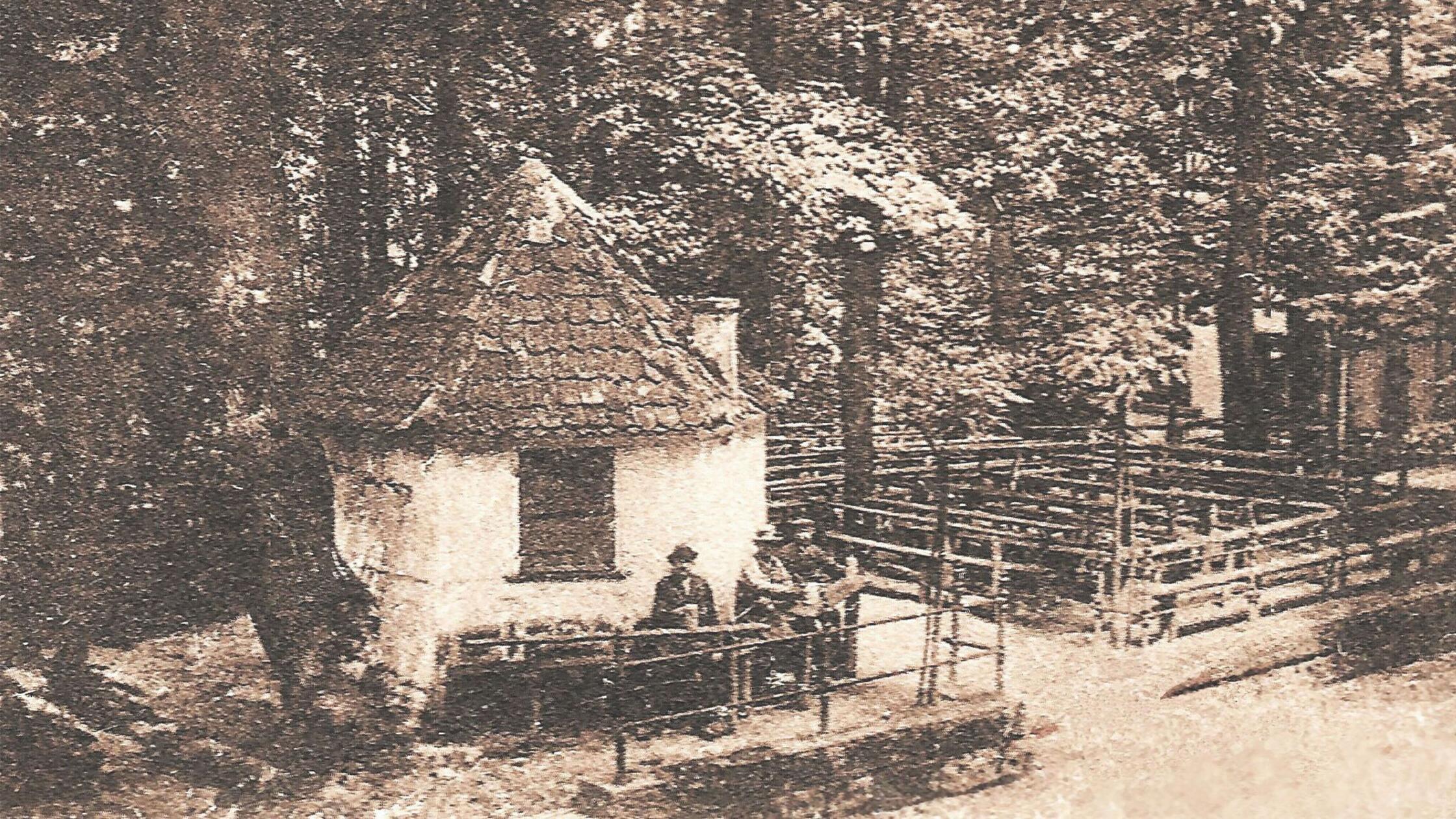 Das Schankhäuschen des Fäßla-Keller und der Schank