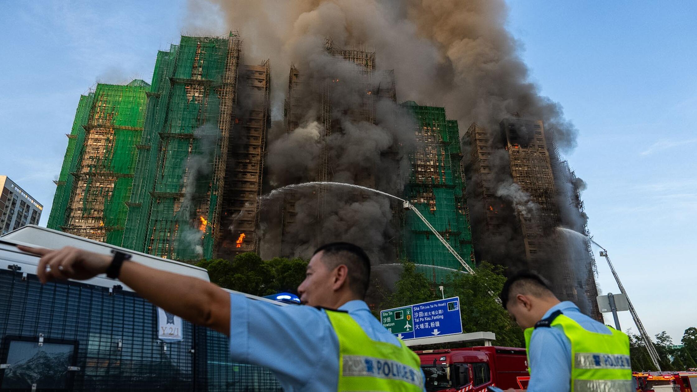 Mindestens vier Tote nach Großbrand in Hongkong