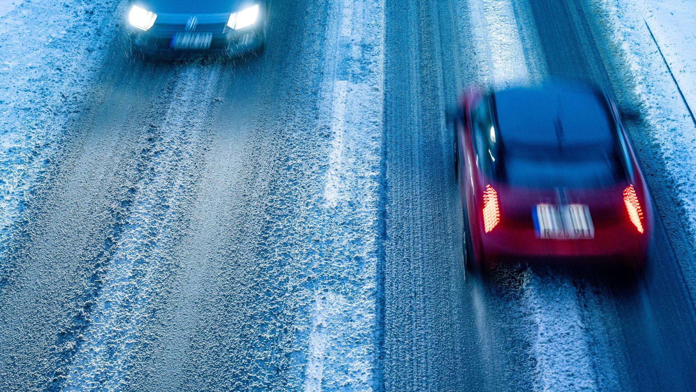 Auf glatten Straßen Richtung Wochenende