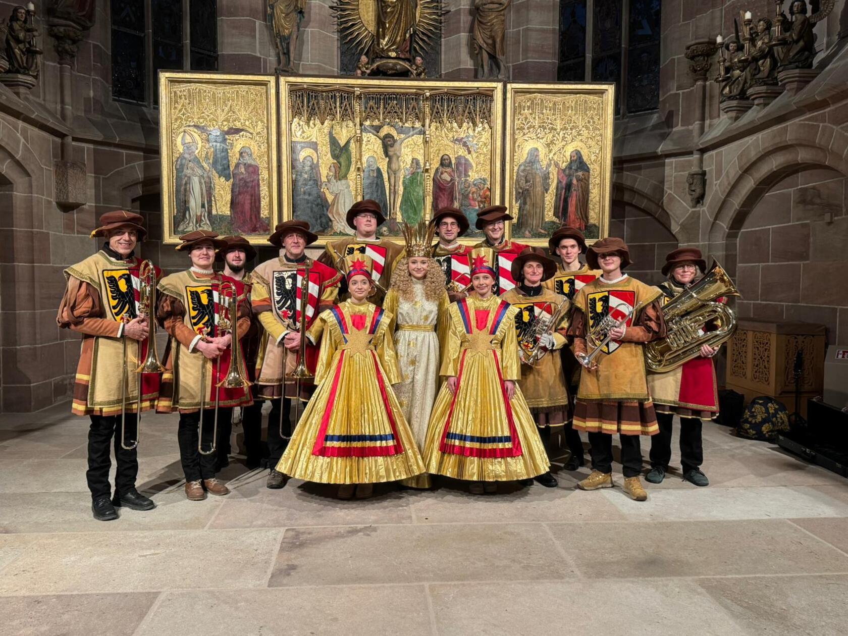Das Christkind - bereit zur Landung auf Nürnberger Boden.
