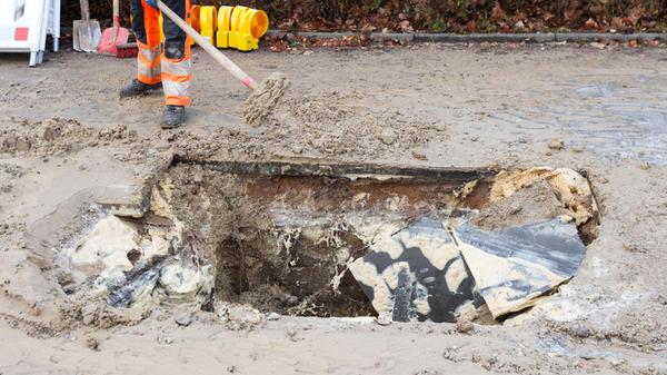 Wasserrohrbruch in Hamburg