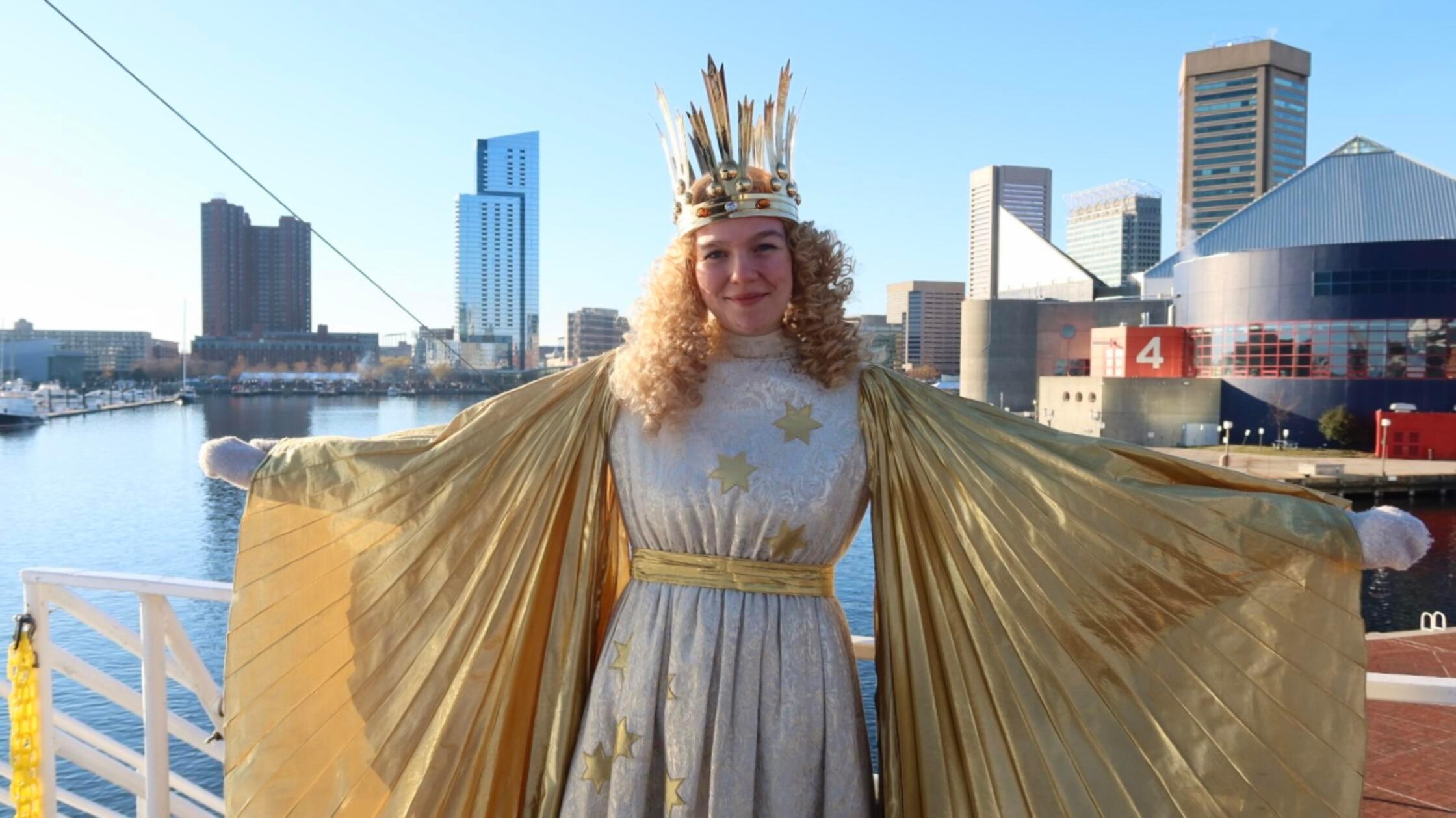 Das Nürnberger Christkind Nelli Lunkenheimer fährt