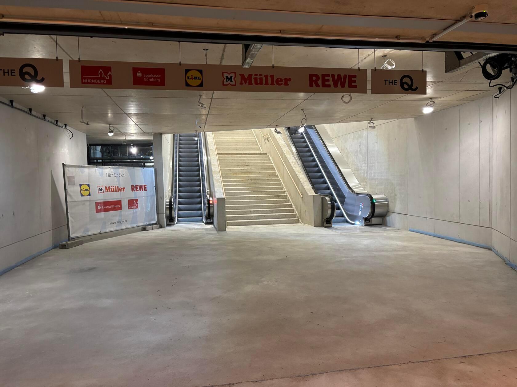 Der neue U-Bahn-Aufgang zu "The Q".