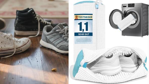 Sneaker reinigen Schuhwaschbeutel Waschmaschine