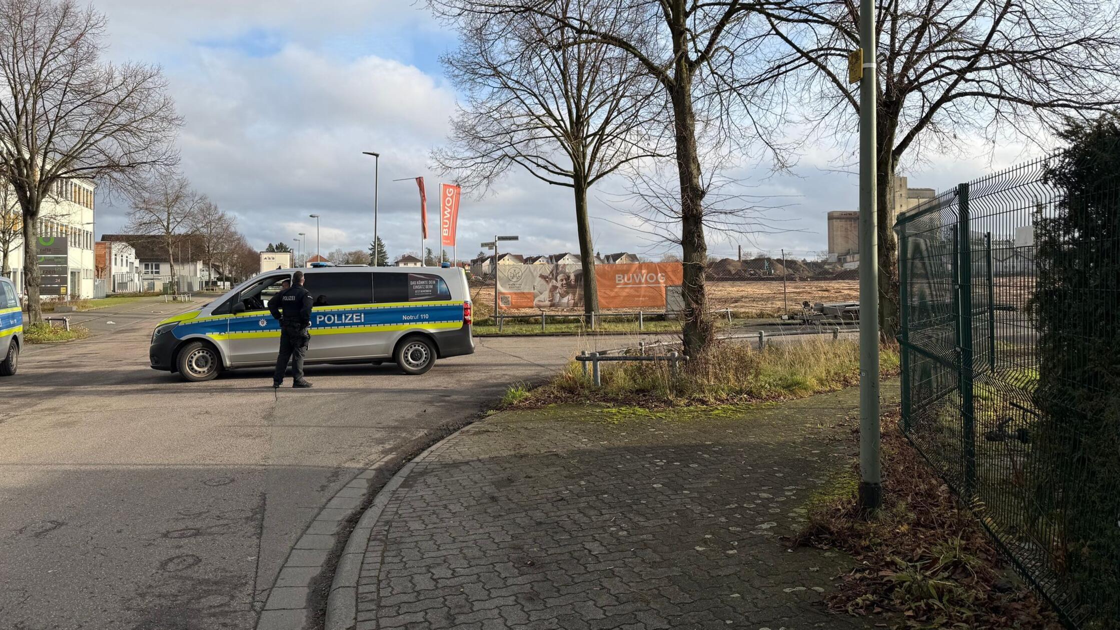 Häuserschäden nach Bombensprengung in Hanau