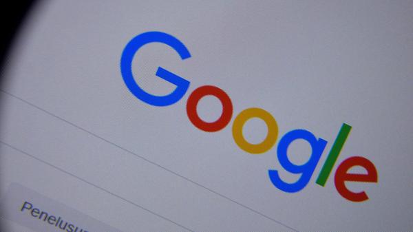 Google website home page on computer screen.