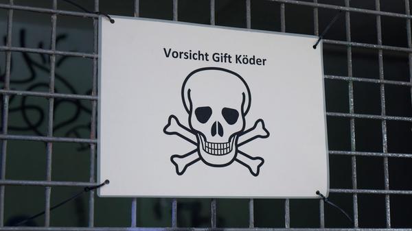 Schild Vorsicht Giftköder Schild Vorsicht Giftköde